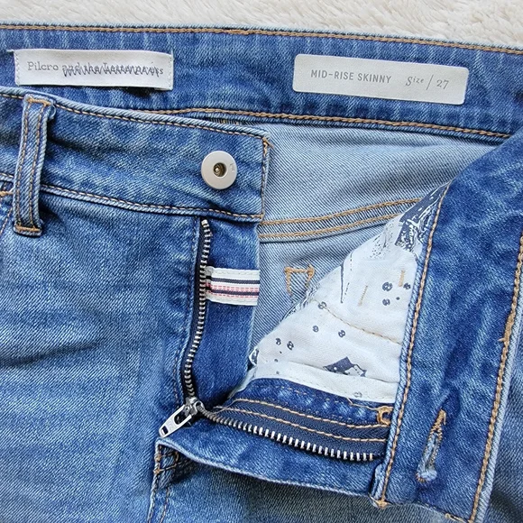 Anthro Pilcro Mid-rise Raw Hem Skinny Jeans - Picture 4 of 4